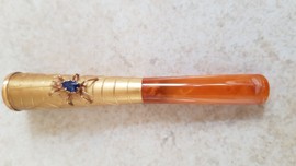 Antique gold mouthpiece "Sapphire Spider"