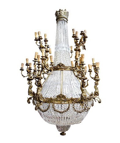 Large antique Louis XV chandelier