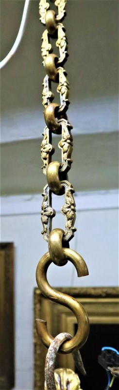 Large antique chandelier
