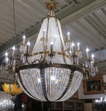 Large antique chandelier