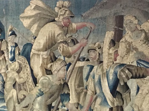 старинные полотна и гобелены 17 века обюссон из шерсти и шёлка