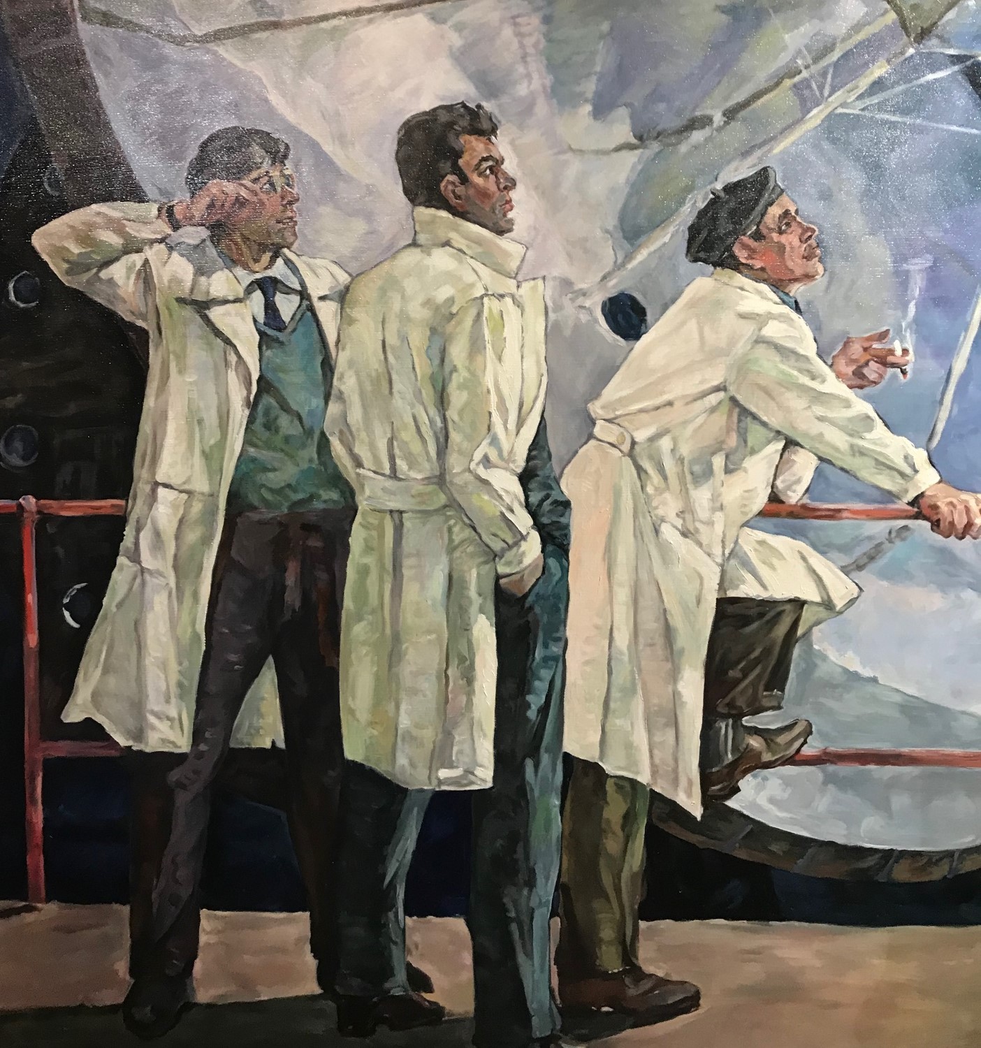 The painting "Earth is listening"