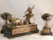 Antique clocks with casolets