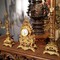 Antique Mantel Clock with Candelabra