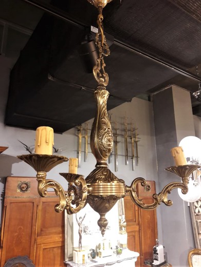 Antique bronze chandelier