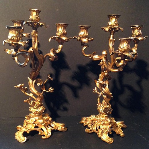 Vintage twin candelabra