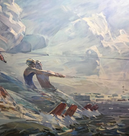 Painting "Running on the Waves"