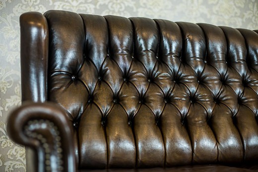 Leather Chesterfield sofa