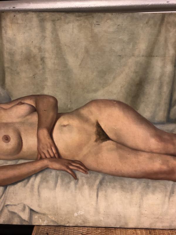Antique nude painting