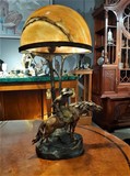 Antique lamp-sculpture "Cossack"