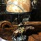Антикварная лампа-скульптура «Казак»