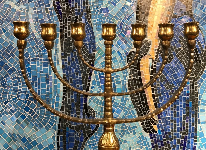 Antique menorah