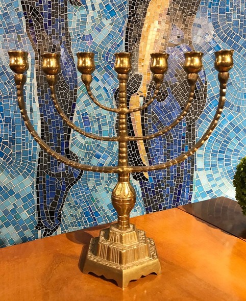 Antique menorah