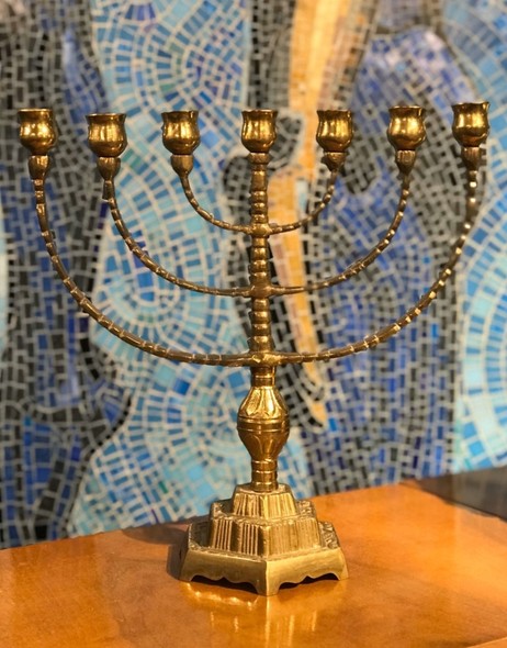 Antique menorah