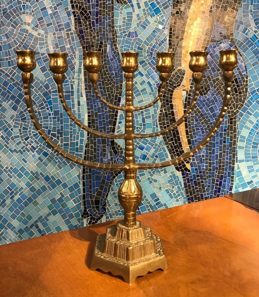 Antique menorah