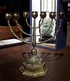 Antique small menorah