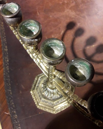 Antique small menorah