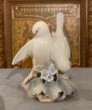 Antique statuette of two doves