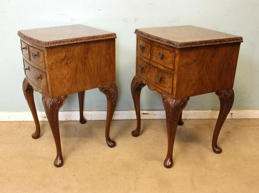 Paired bedside tables