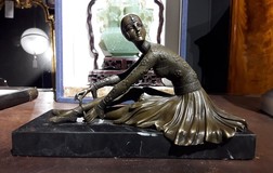 bronze dancer sculpture