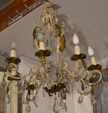 Antique wrought iron chandelier