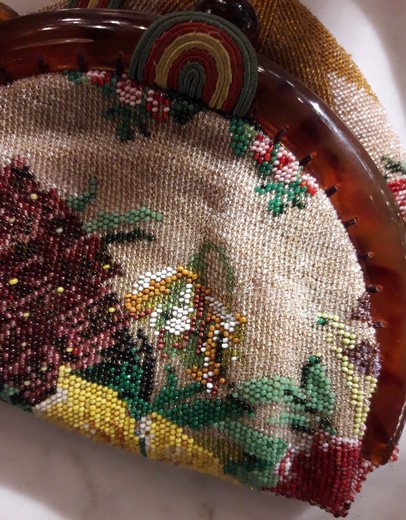 Vintage beads bag