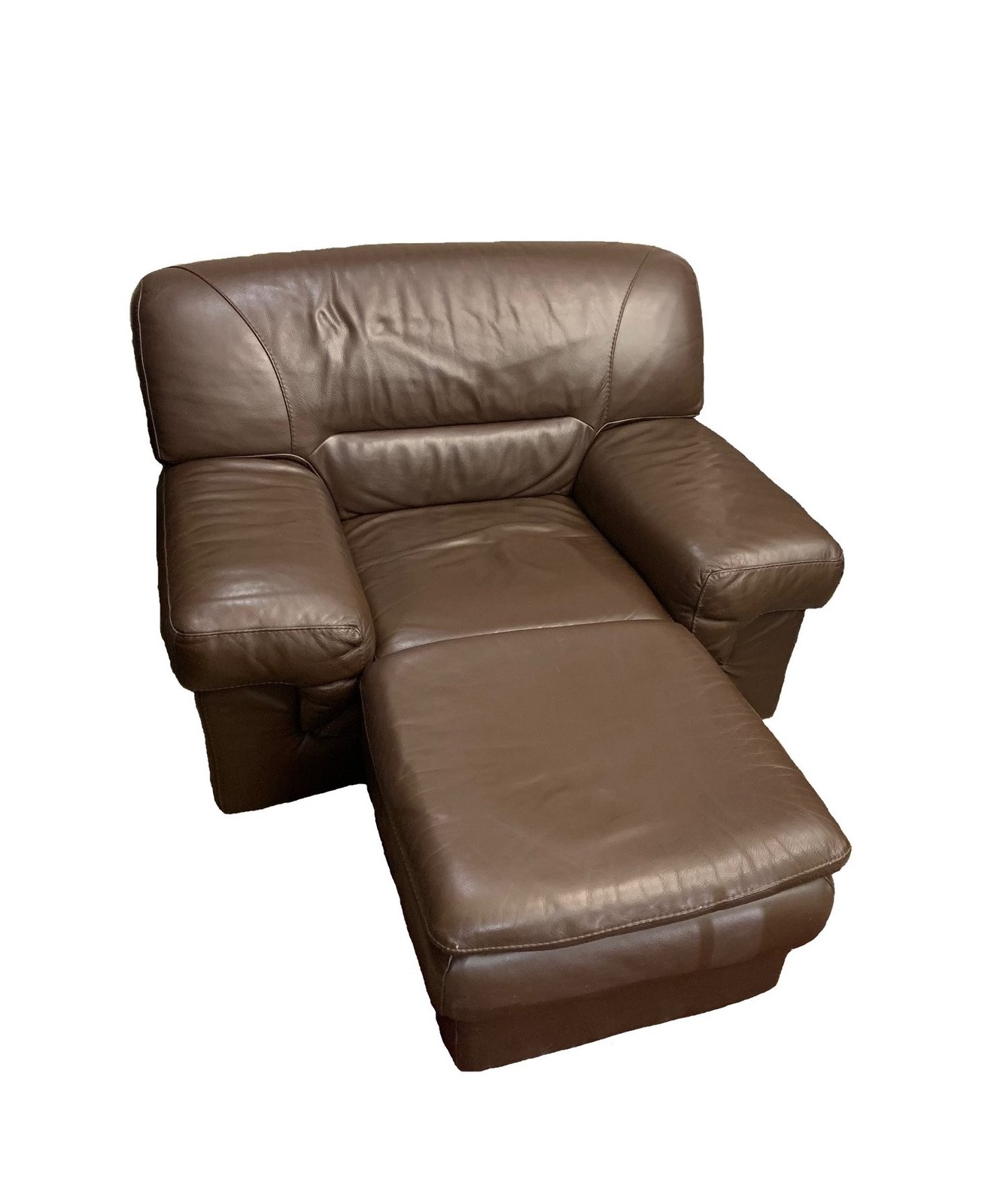 Vintage armchair and pouf Contempo