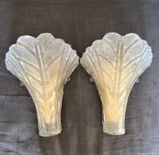 Vintage paired sconces Barovier & Toso
