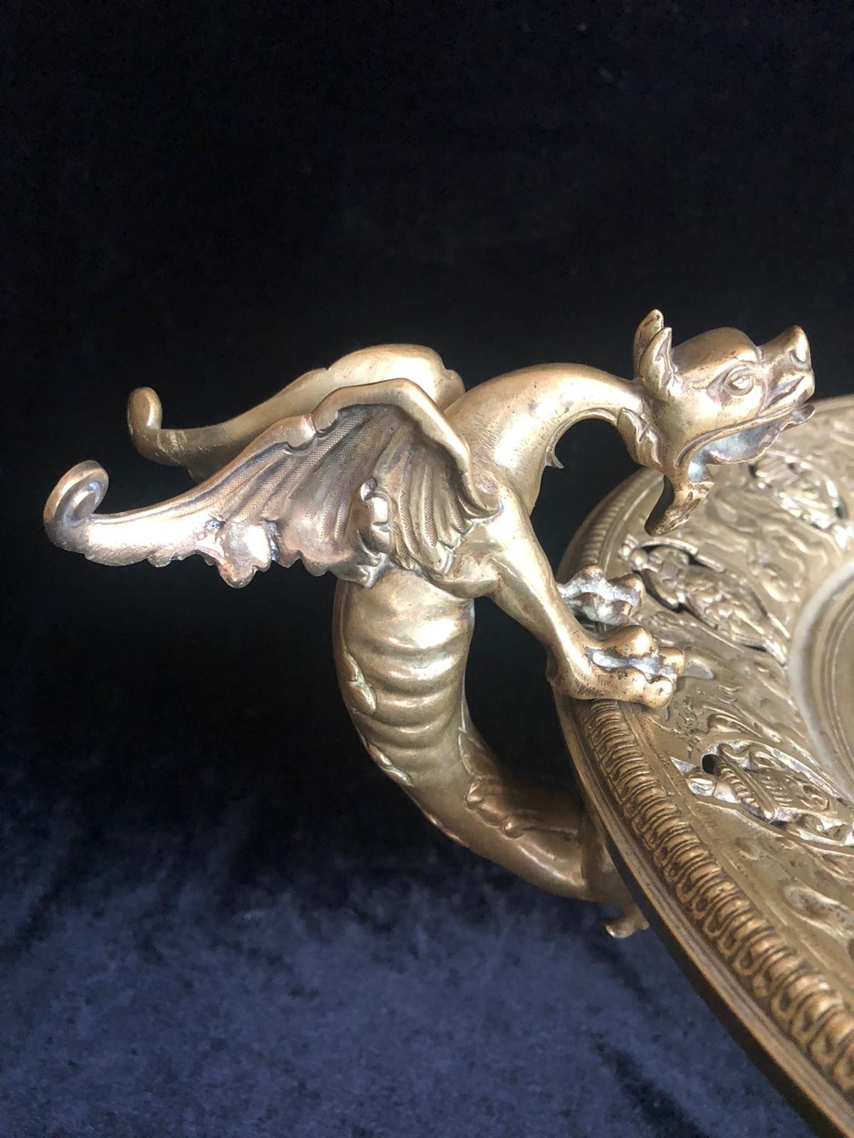 Antique bronze vase