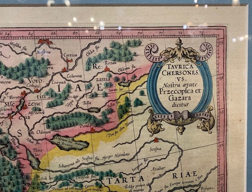Antique map "Tauride peninsula" XVII c.