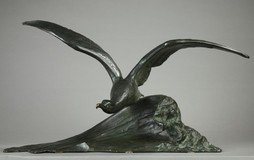 Antique sculpture "Flight of the seagull"