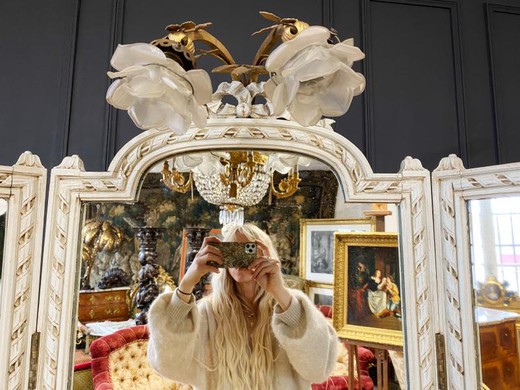 Antique mirror in the style of Napoleon III
