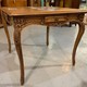 Antique game table with 4 armchairs in set