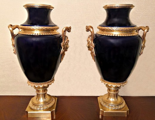 Antique state pair Napoleon III vases