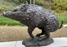 Rare bronze sculpture "Boar"