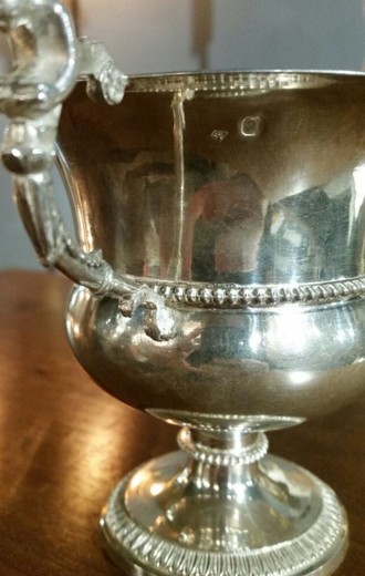 Чашка серебро металл