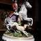 Antique sculpture in porcelain "horseman"
