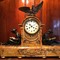 Antique marble and bronze clock