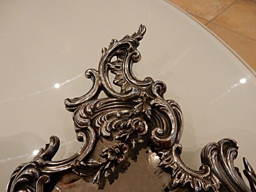антикварное французское зеркало из серебра, французское старинное зеркало из серебра купить, антикварное серебряное зеркало купить, старинное серебряное зеркало купить в москве, ручное зеркальце из серебра купить, анктиварное ручное серебряное зеркало куп