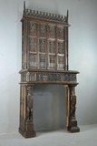Rare Neo-gothic Fireplace
