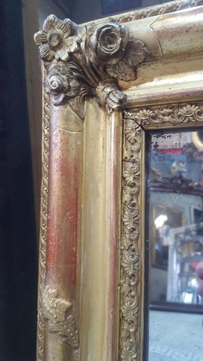 старинное зеркало в стиле Наполеона III в раме из золоченого дерева купить в Москве, галерея старинных зеркал предметов декора и интерьера из золоченого дерева в Москве