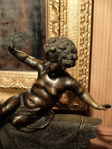 антикварная бронза, подарки, презентабельный подарок, парные скульптуры из бронзы, держатели книг, предметы декора, в стиле рококо, в стиле Людовика XV, скульптуры в стиле Людовика XV