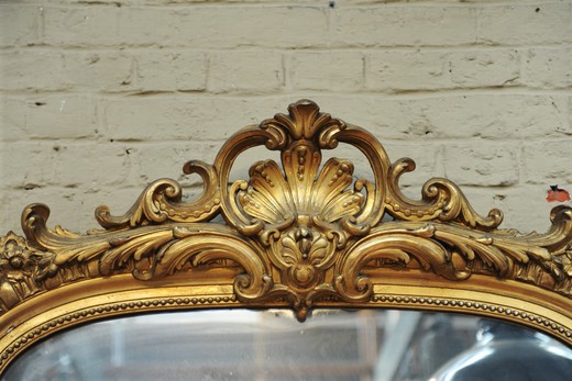 галерея старинных зеркал предметов декора и интерьера в стиле Людовика XV из золоченого дерева в Москве