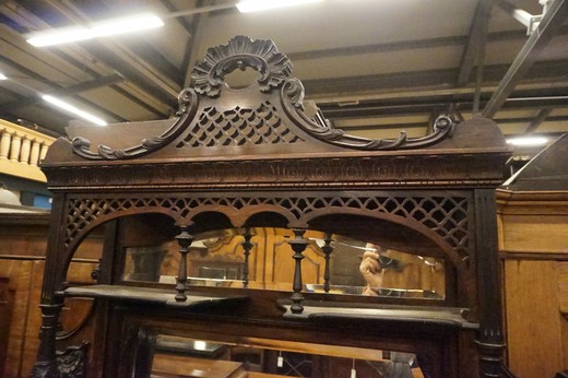 старинный кабинет из ореха с вставками дуба в стиле Людовика XV купить в Москве