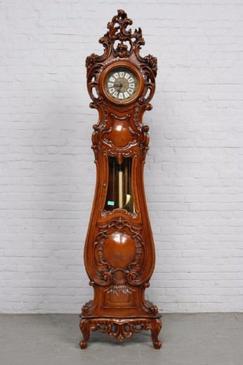 старинные напольные часы в стиле рококо из ореха, Купить старинные предметы декора и интерьера в москве