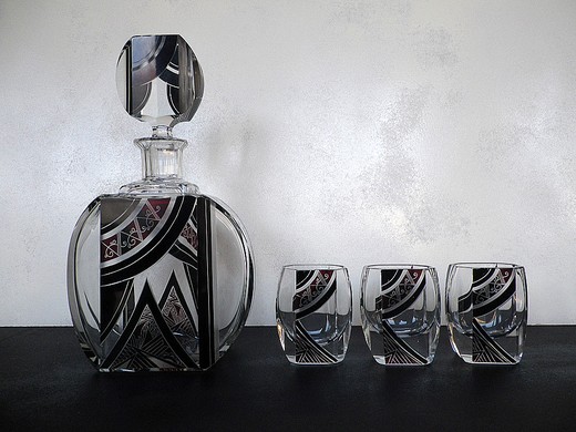 Antique alcohol set art deco