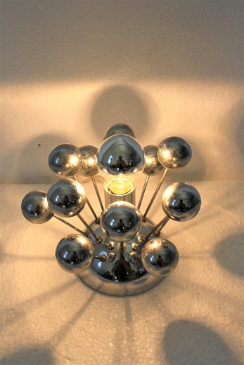 Редкая винтажная настольная лампа «Спутник»