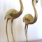 Antique pair flamingo sculptures