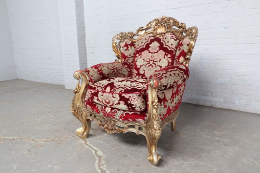 Antique Rococo style armchairs