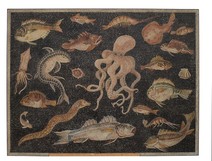 Antique mosaic "Underwater World"